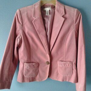 Pursuits Ltd  Suit Coat  Velvet Soft and Pink Size 12.